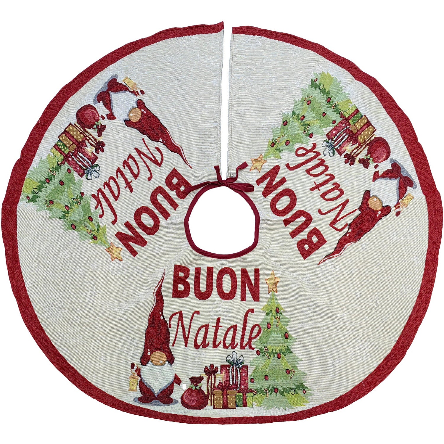 VESTIAMO CASA GRAN NATALE - Copribase albero di Natale in gobelin - diametro 107 cm